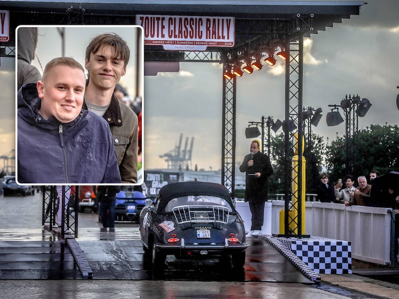 Regen kan autoliefhebbers niet deren tijdens Zoute Classic Rally: “Deelnemen is jongensdroom, maar 8.000 euro hebben we er nét niet voor over”