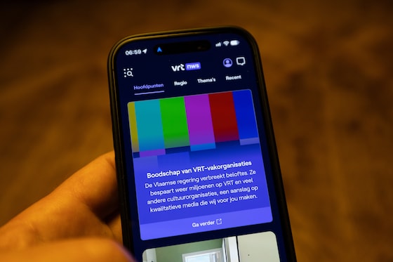 Met een boodschap van de bonden in de nieuwsapp van VRT wordt duidelijk gemaakt dat het aanbod vandaag bepekt is