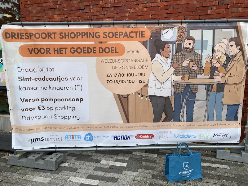 Driespoort Shopping serveert soep voor De Zonnebloem