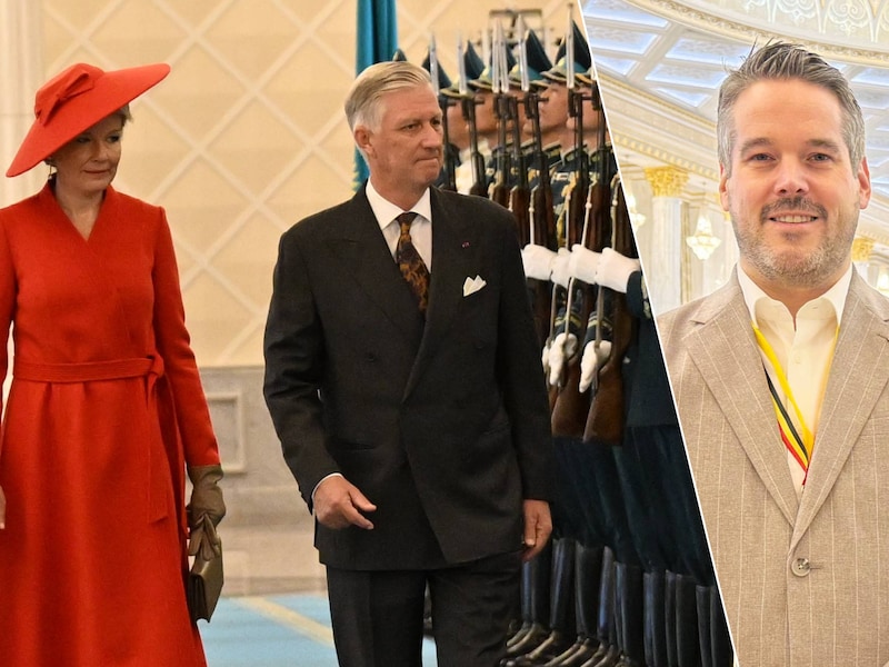 “Ik hoop dat ik het correct uitspreek”: onze royaltyexpert ziet overweldigende verwelkoming van Filip en Mathilde in Kazachstan