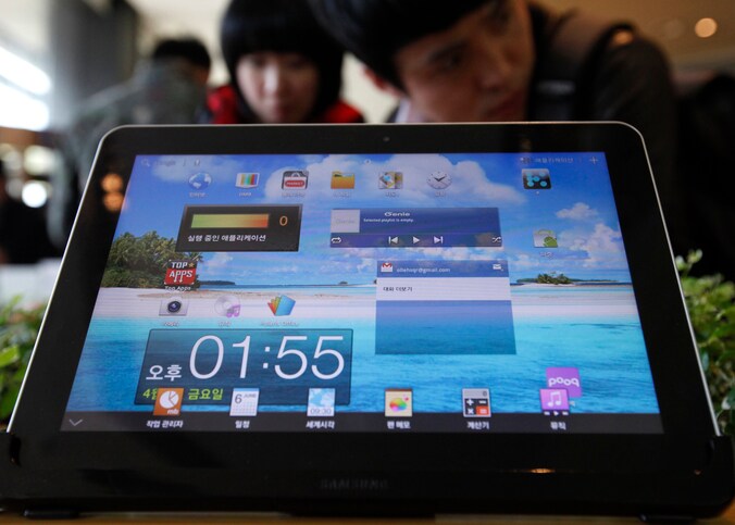 Een oudere versie van de Galaxy Tab