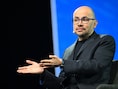 Demis Hassabis, medeoprichter van Google DeepMind, tijdens de Internationale AI-top in Dublin.