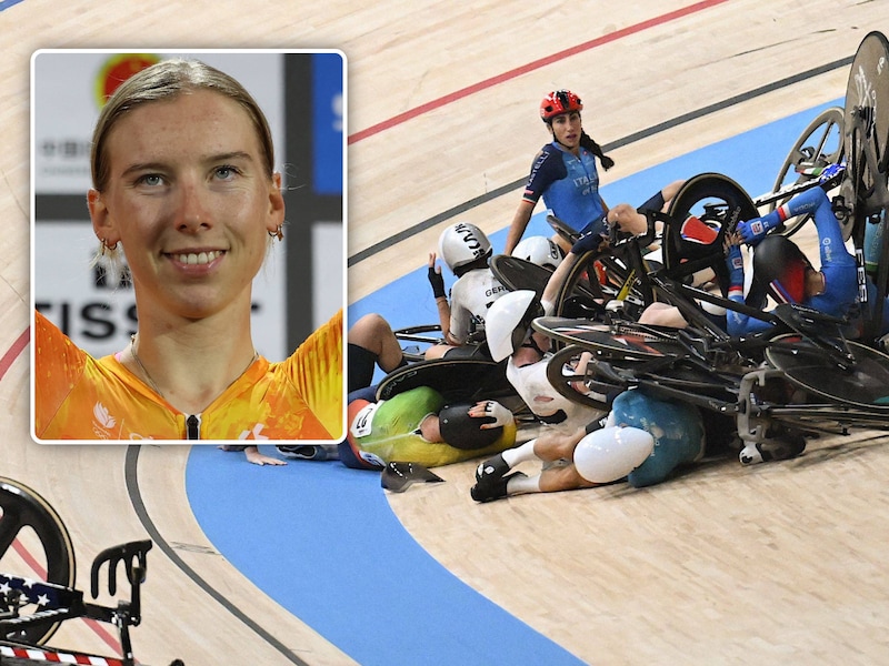 “Alsof er bowlingbal in mijn ribben is gegaan”: Lorena Wiebes grootste slachtoffer van massale val waar Lotte Kopecky maar net aan ontsnapt