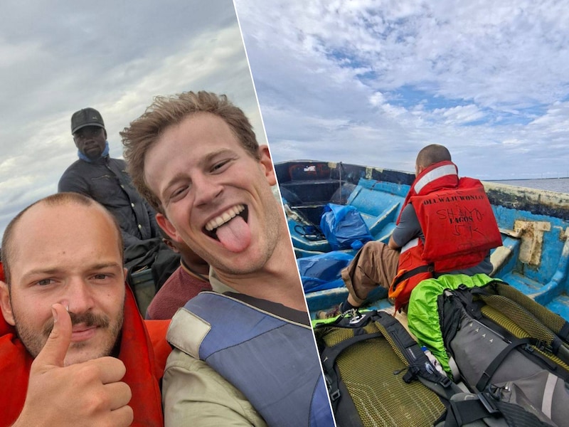 Lifters Cor (27) en Tim (28) bereiken Nigeria via rivier berucht om piraterij: “Plots moesten we van de kapitein onze handen in de lucht steken”