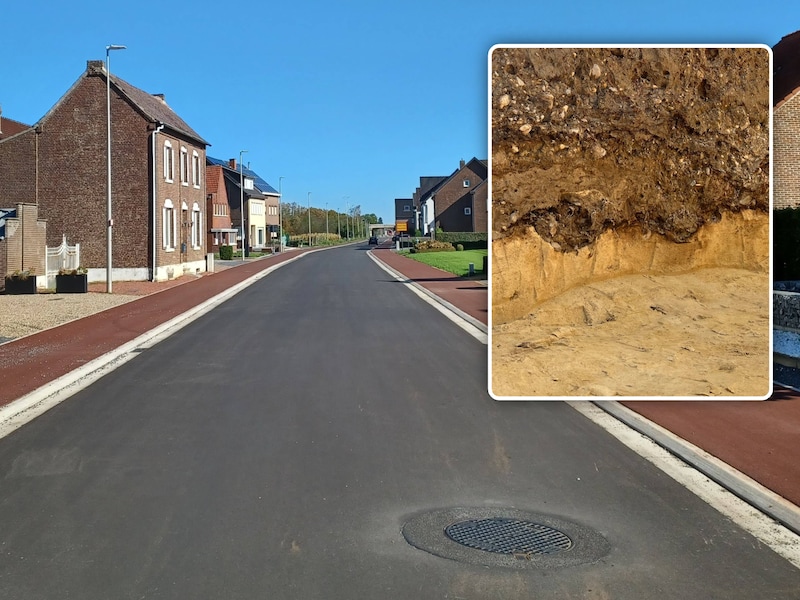 Archeologen vinden Romeinse karrensporen onder Heirstraat in Maasmechelen: “Mooi stukje Heirbaan van 2.000 jaar oud”