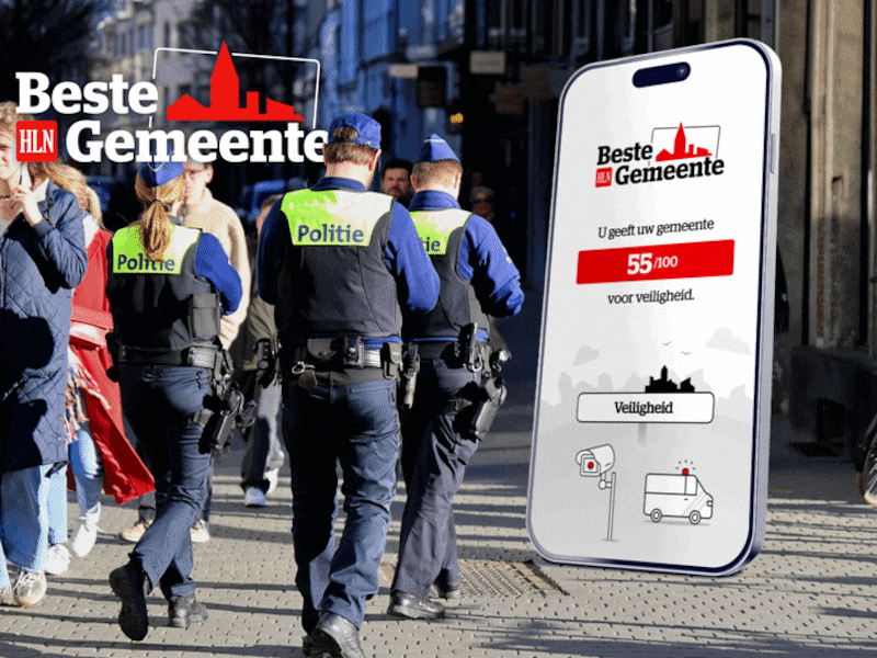 Deze score geeft u in de HLN Gemeentetest aan Ieper op vlak van veiligheid