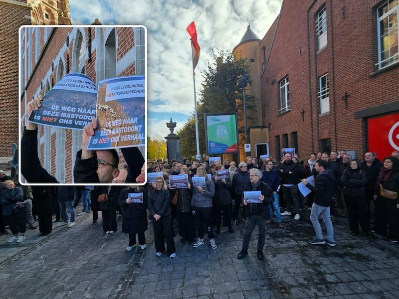 KIJK. Massa leerkrachten protesteert tegen grote hervorming van het scholenlandschap in Hoogstraten: “Leerkrachten, leerlingen en ouders zijn veel te weinig betrokken”