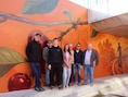 Streetart brengt verhaal van Fruitspoor tot leven in fietstunnel in Tongeren-Borgloon