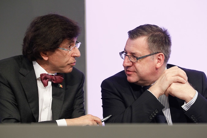 Premier Di Rupo (PS) en Financiënminister Vanackere (CD&amp;V)