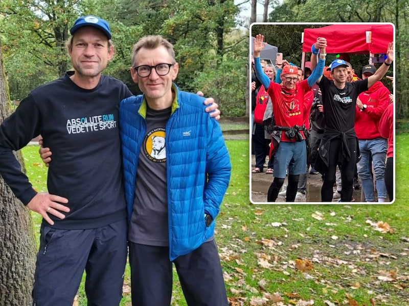 Ultralopers Merijn Geerts (52) en Ivo Steyaert (56) de dag na hun wereldrecord: “Zouden het zo inruilen voor de winst op het WK”