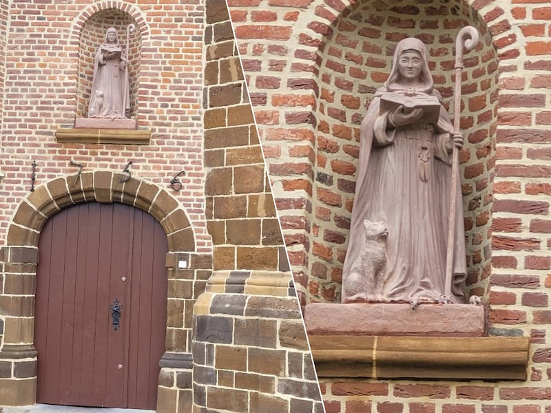 Heilige Gertrudis waakt na 40 jaar opnieuw over kerk Groot-Vorst