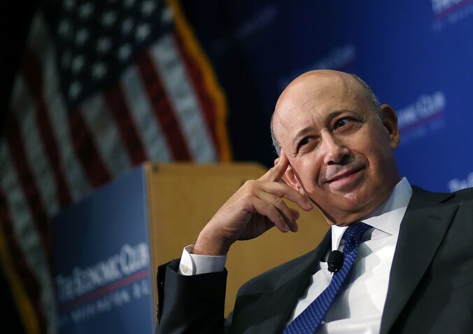 Topman Lloyd Blankfein van Goldman Sachs.