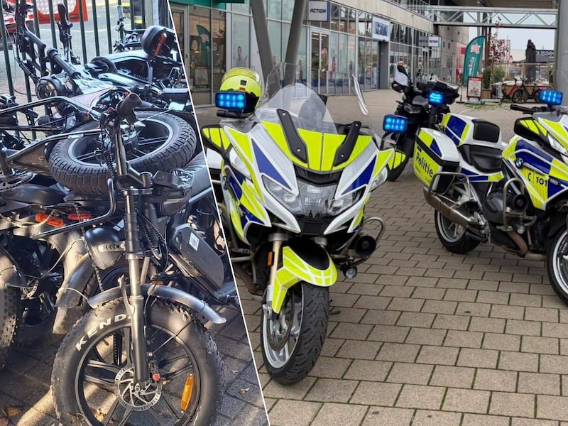27 niet-reglementaire steps en fatbikes werden uit het verkeer gehaald en vernietigd