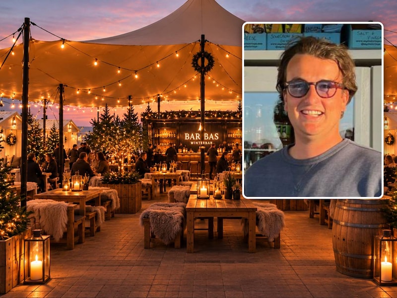 Bastiaan (28) opent voor het eerst eigen winterbar in Sint-Idesbald: “De kriebel om zelf iets op te bouwen is er altijd al”