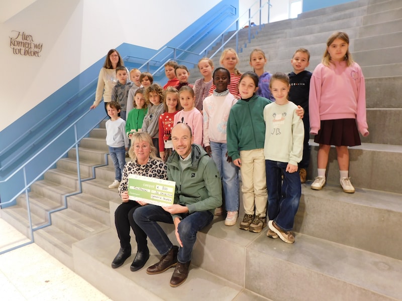 De Groeituin ontving een cheque van 800 euro