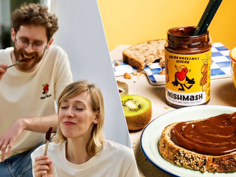 Gedaan met ongezonde choco aan de ontbijttafel? Simon (34) en Margaux (37) maken gezonde smeerpasta: “Onze kinderen zijn de strengste jury”