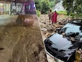 Hevige overstromingen op Thais eiland Phuket: auto’s onder water, rotsblokken blokkeren weg