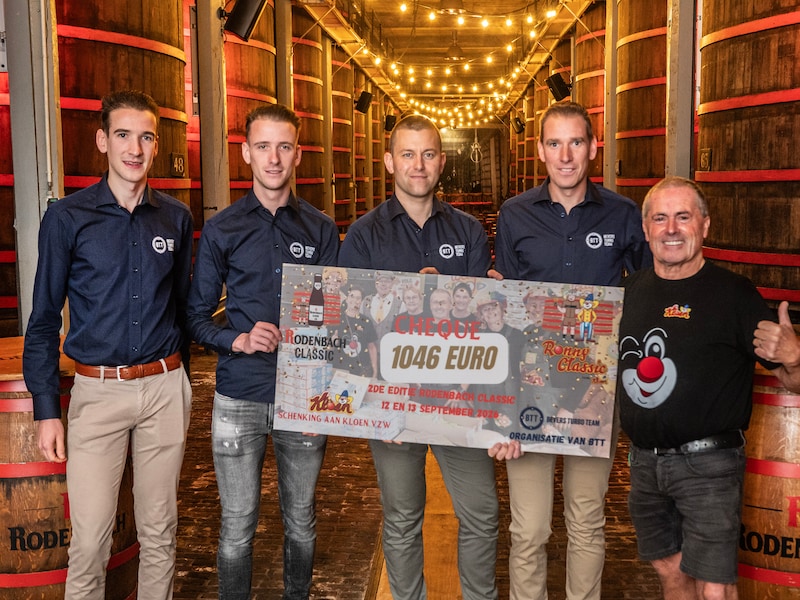Rodenbach Classic schenkt 1.046 euro aan Kloen na fietstweedaagse met evenveel deelnemers
