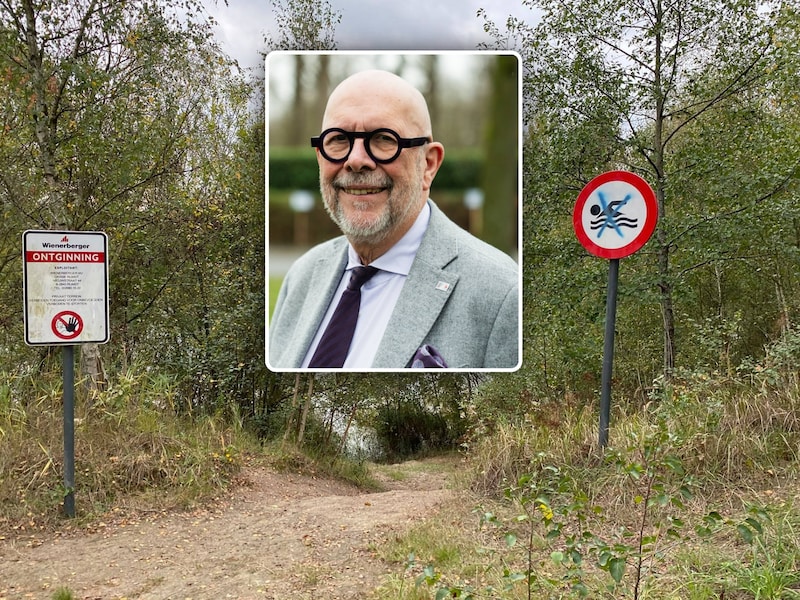 Illustratiebeeld - De Kleiputten Terhagen, Inzet: Gedeputeerde Luk Lemmens van de Provincie Antwerpen.