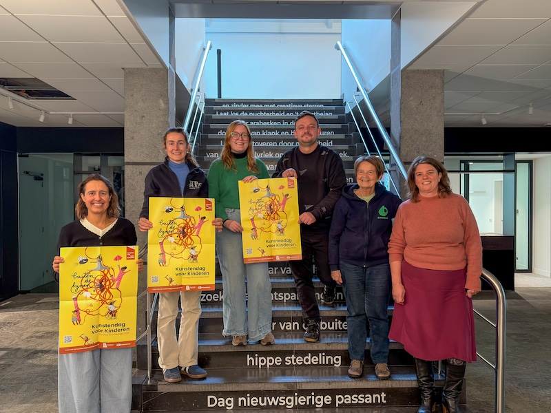 Kunstendag voor Kinderen zet vernieuwde Cultuurhuis de Brouckere in Torhout op stelten