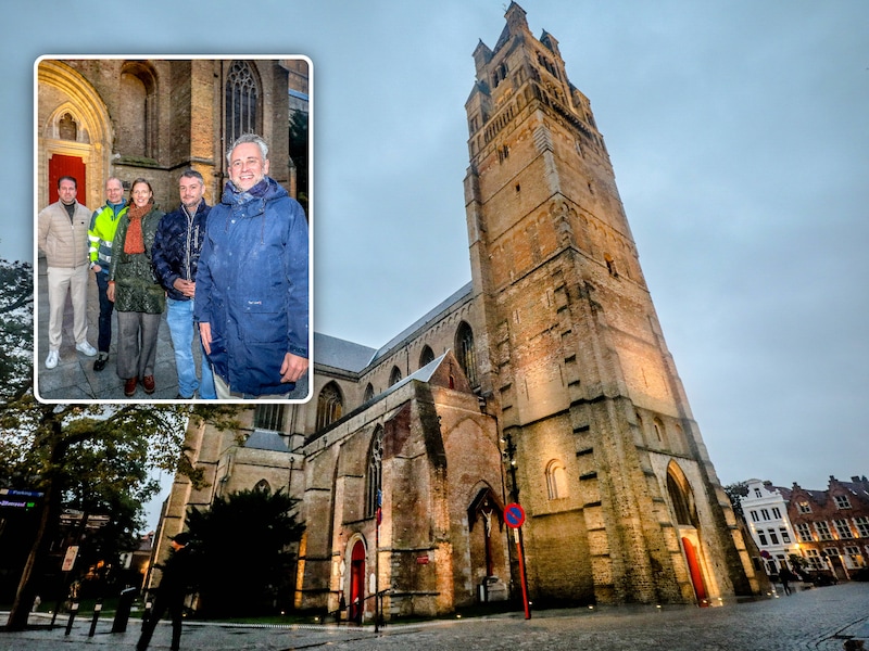 Sint-Salvatorskathedraal na zonsondergang nu nog mooier? Fluvius en Brugge steken verlichting in het nieuw