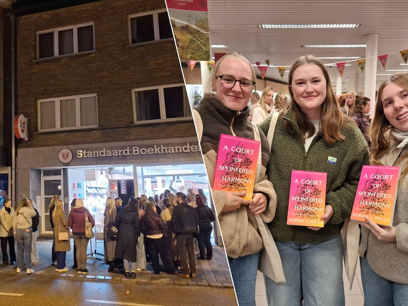 Vijftigtal fans koopt ’s nachts nieuw boek van Sarah J. Maas in Heist-op-den-Berg: “Stonden 45 minuten voor de deur”