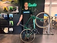 Fiets van Wout Van Aert te bewonderen bij Sovélo in Aarsele