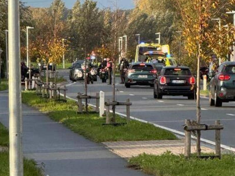 Motorrijder raakt gewond bij val in Hamme