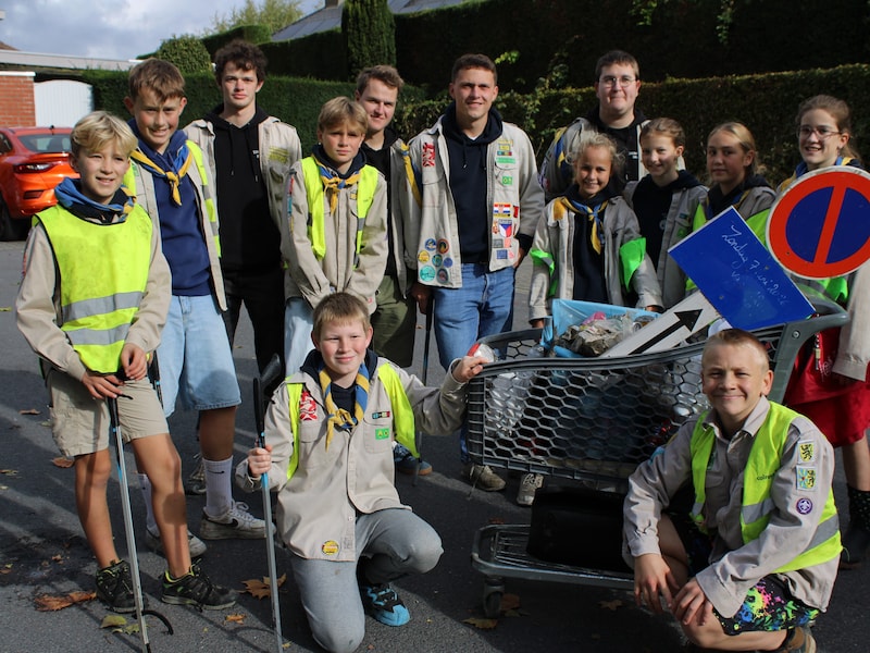 Verenigingen halen 625 kilo zwerfvuil op tijdens jaarlijkse zwerfvuilactie in Hooglede