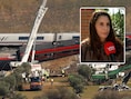 Beelden van de trein donderdag (inzet: Ester is op zoek naar haar broer)