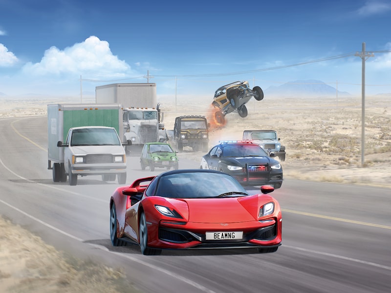 Crashen was nooit zo realistisch als in ‘BeamNG.drive’