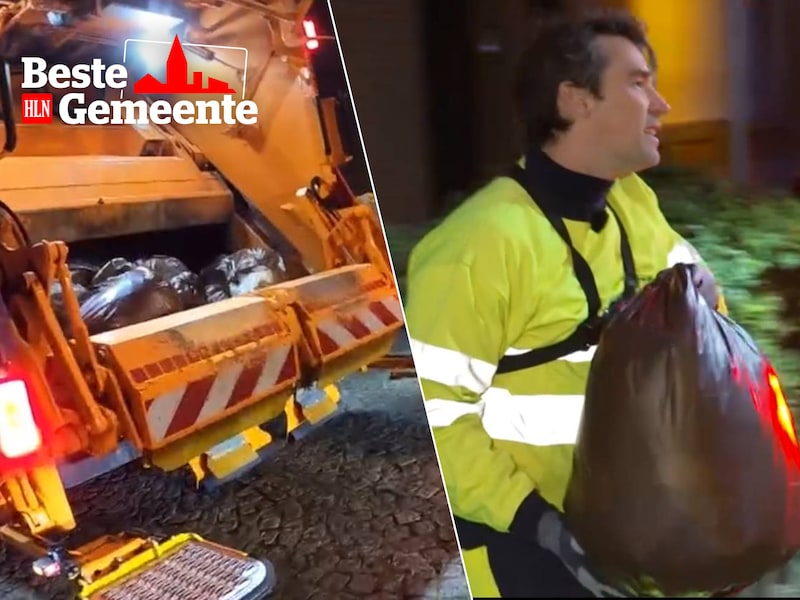 Freek Braeckman haalt vuilnis op in Zaventem, waar netheid nog een werkpunt is volgens de inwoners