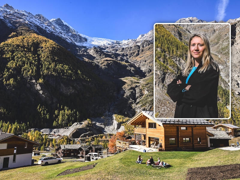 Onze reporter in het Zwitserse bergdorpje dat dreigt bedolven te worden door 250.000 ton ijs: “Als bergbewoners kunnen we geen angst hebben”