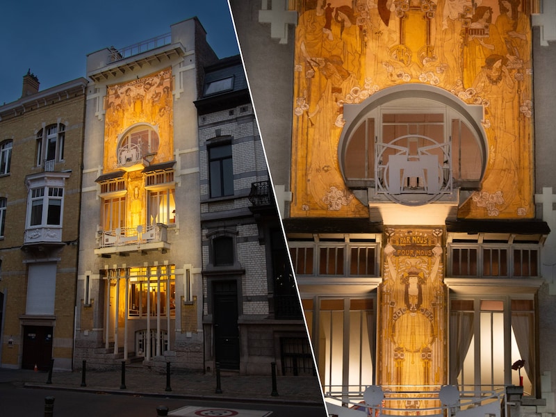 Cauchiehuis in Etterbeek krijgt nieuwe gevelverlichting