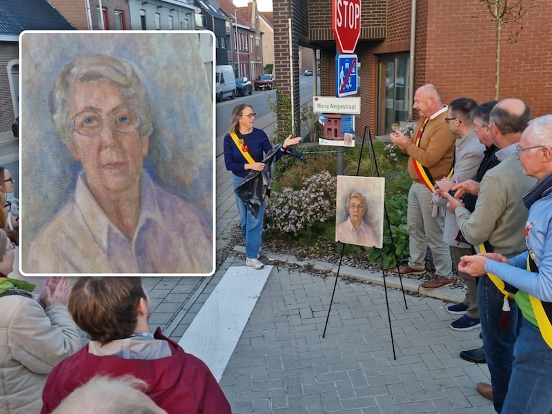 Ze mocht eerst niet schilderen van haar vader, nu heeft wijlen Maria Ampe eigen straat in Staden: “Ze zou fier geweest zijn”
