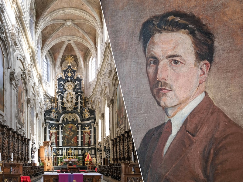 Tentoonstelling belicht werk van Gerard Vanraes in de basiliek van Grimbergen