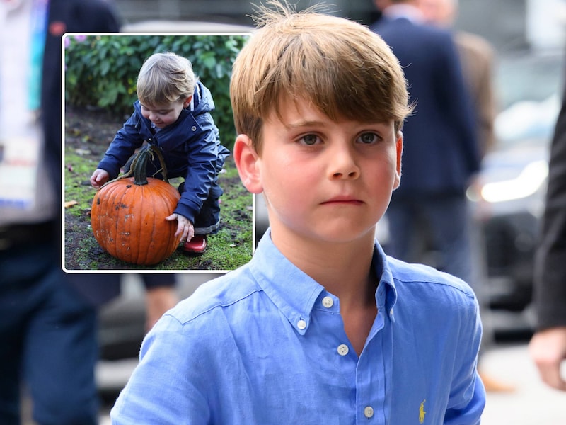 Kleine prins, grote pompoen: William en Kate delen nooit eerder vertoonde foto van zoon Louis voor Halloween
