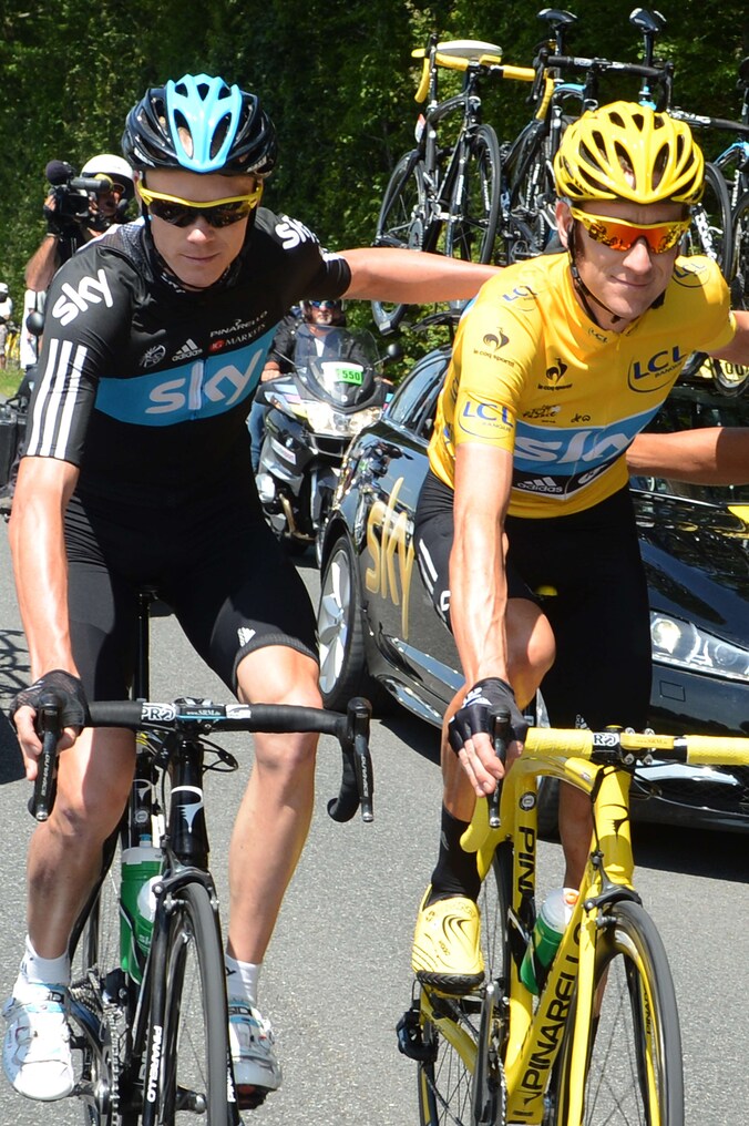Chris Froome en Bradley Wiggins.