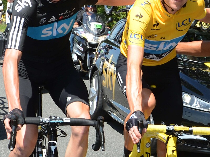 Chris Froome en Bradley Wiggins.