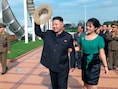Kim Jong-Un met echtgenote Ri Sol-Ju.