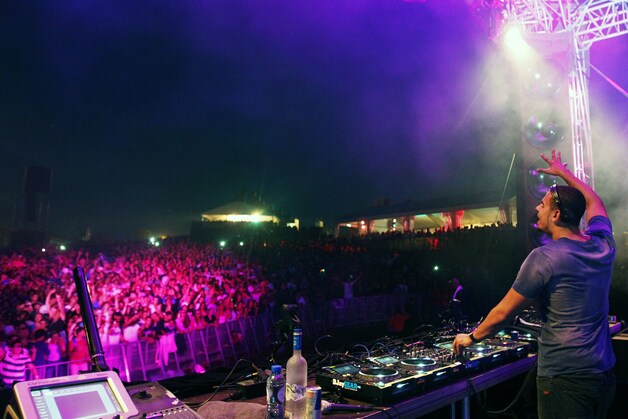 Afrojack op Dance valley 2012.