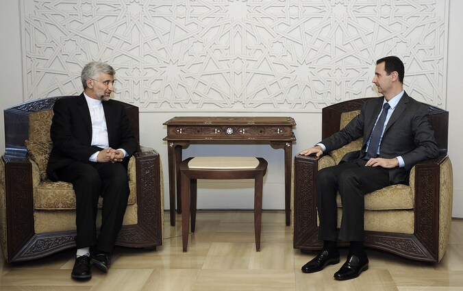 Saeed Jalili en president Assad.