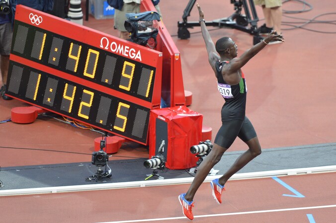 Rudisha won olympisch goud in een wereldrecord