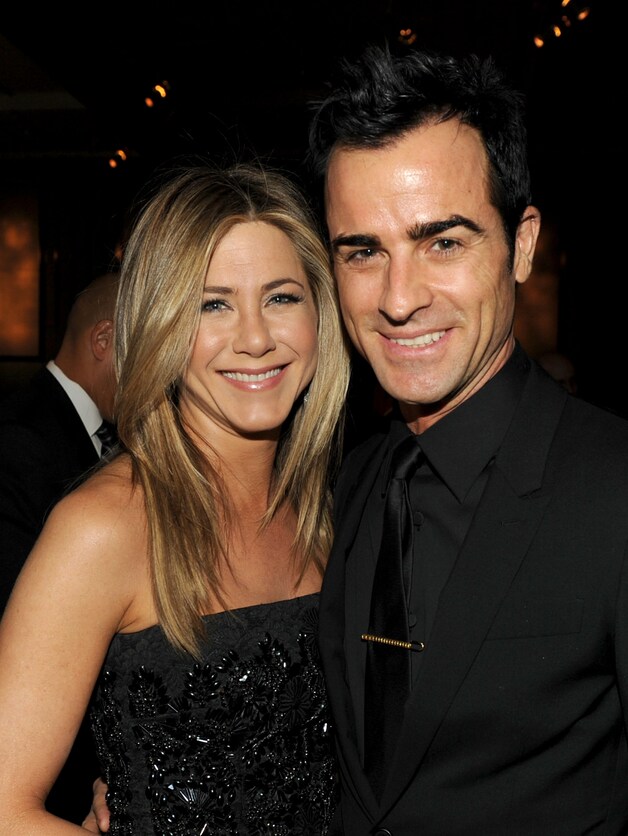 Jennifer Aniston en haar verloofde Justin Theroux.