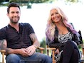 Adam Levine en Christina Aguilera