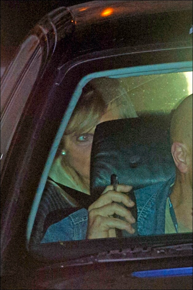 Michelle Martin dinsdagavond bij haar aankomst in het klooster.