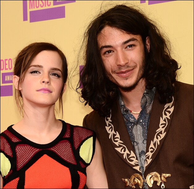 Emma Watson en Ezra Miller speelden samen in 'The Perks of being a Wallflower'.