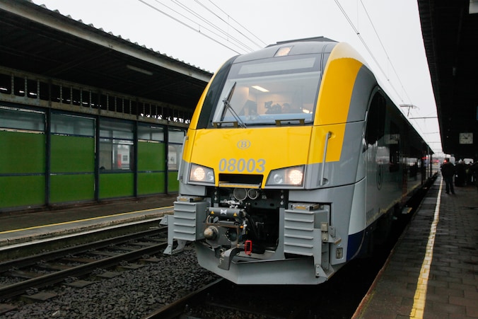 Een Desiro-treinstel van de NMBS.