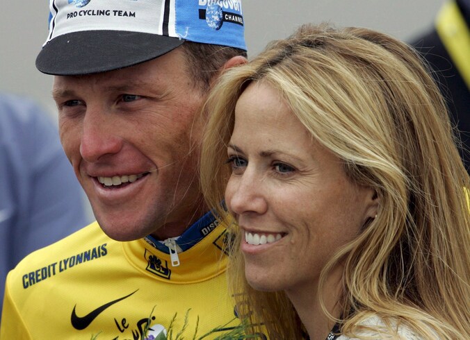 Sheryl Crow en wielrenner Lance Armstrong in 2005.