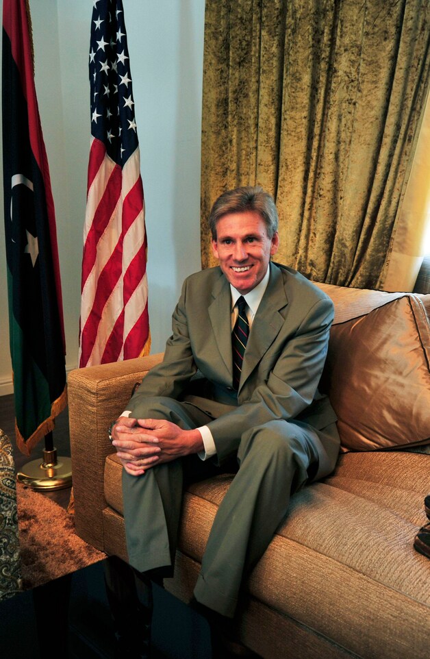 De omgekomen ambassadeur Christopher Stevens.